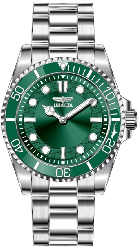 Pro Diver Men Green Dial / Stainless Steel Bracelet Green Dial