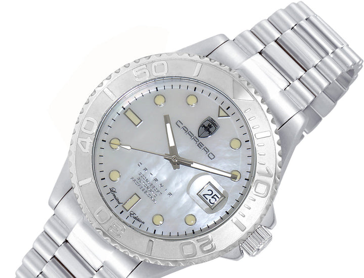 Catania MOP Goldtone-White | White Dial