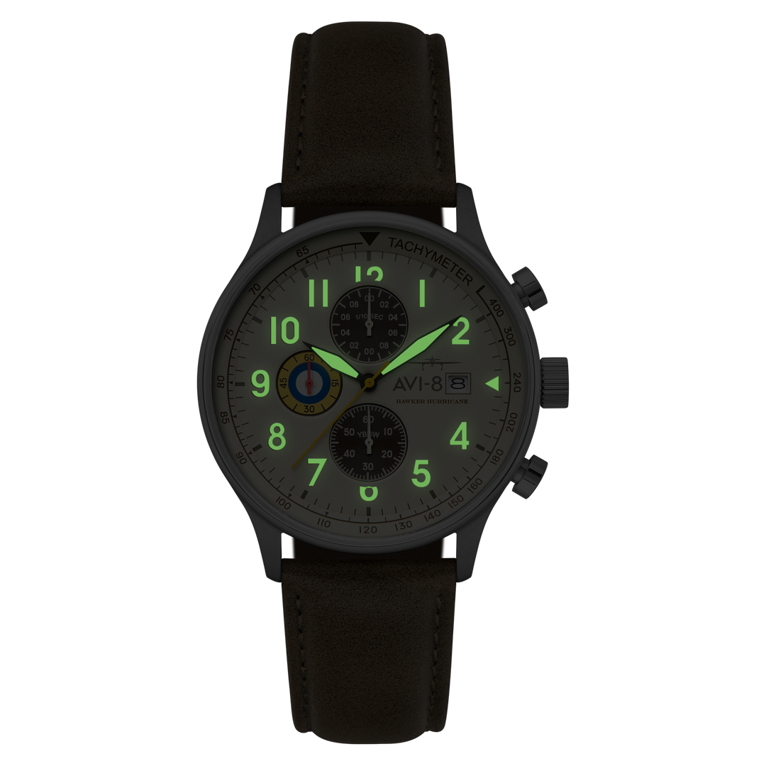 Classic Chronograph Khaki / Leather | Khaki Dial