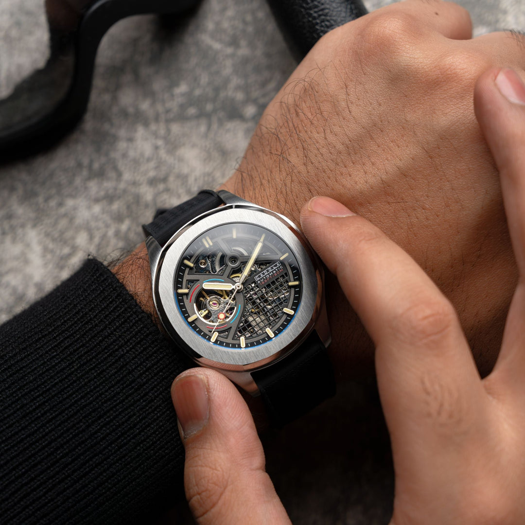Tail Light Automatic Black / Black Silicone | Black Dial