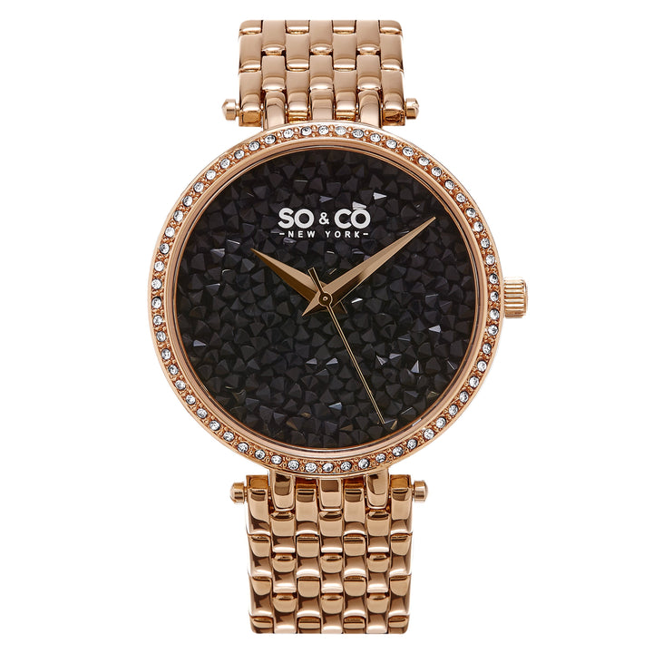 Chelsea-5080.4 Rose Gold/Stainless Steel | Black Dial