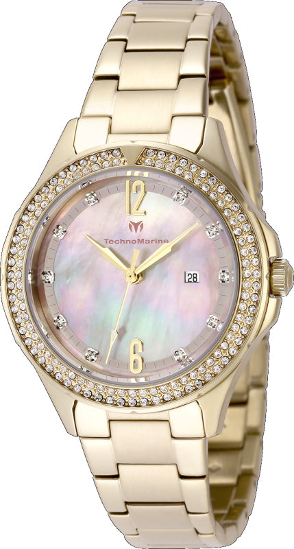 Luna Luna Tides 33mm / Mother-of-Pearl / Gold | Mother-Of-Pearl Dial