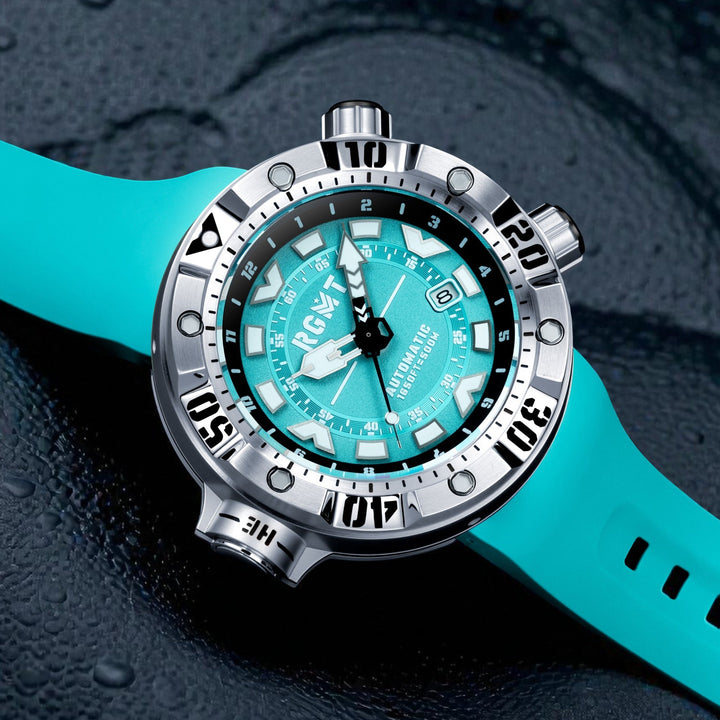 Depth Charge Automatic Light Blue  / Silicone | Blue Dial