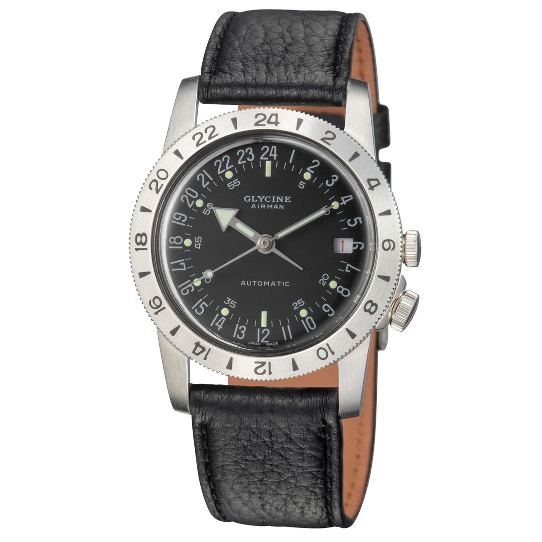 Airman No. 1 Purist 36mm / Black / Black Black Dial