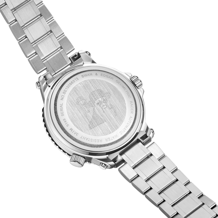 Geometric Racer Automatic Multi-Level Grey Geometric Dial / Silver Stainless Ste