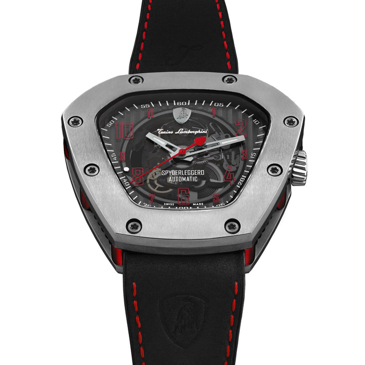 Spyderleggero Skeleton TITANIUM / RED (Extended Ship Time from Switzerland) Blac