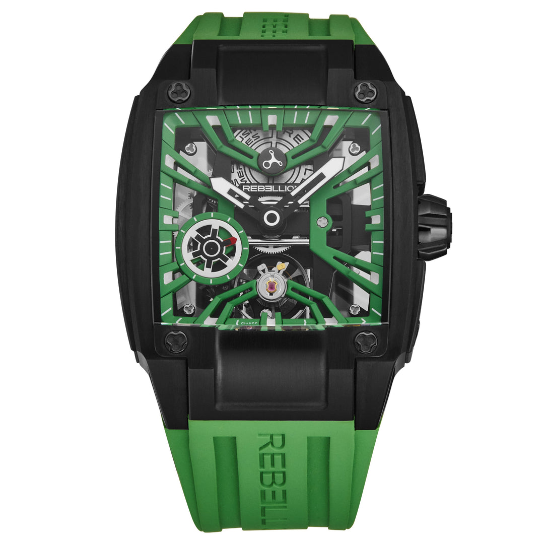 Re-Volt RBREV3H.TB.GR / Green Skeletonized | Green Skeletonized Dial