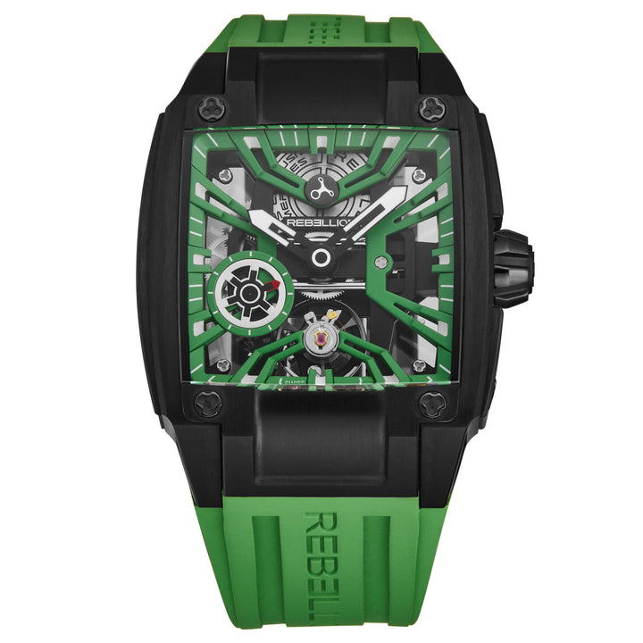 Re-Volt RBREV3H.TB.GR / Green Skeletonized | Green Skeletonized Dial
