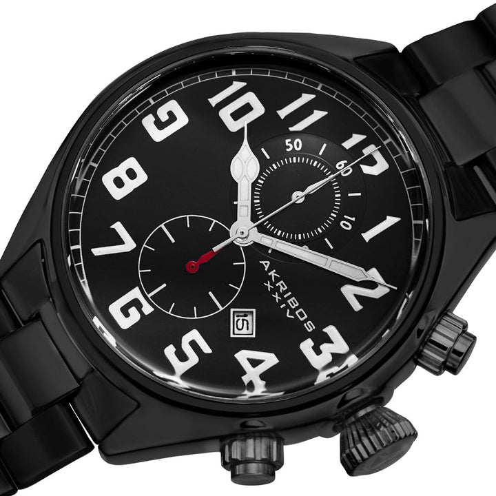 Casual Black/Stainless Steel | Black Dial