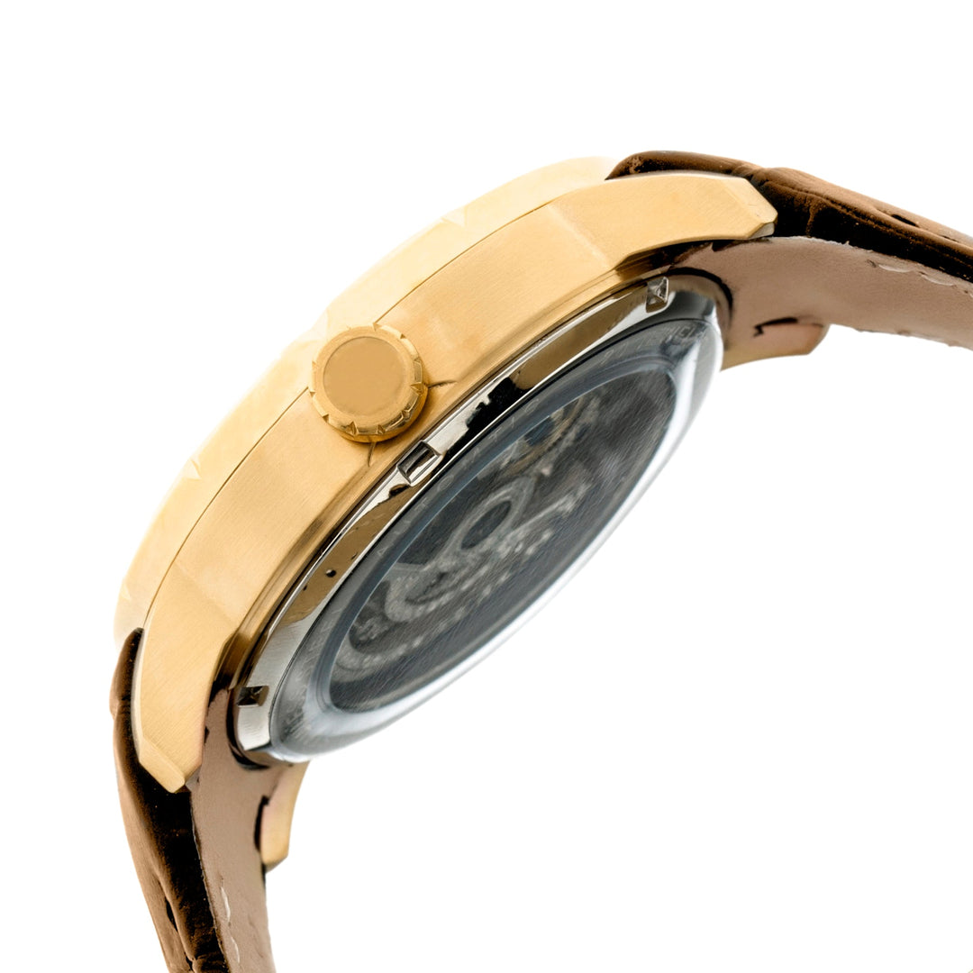 Ryder Brown/Gold Silver Dial