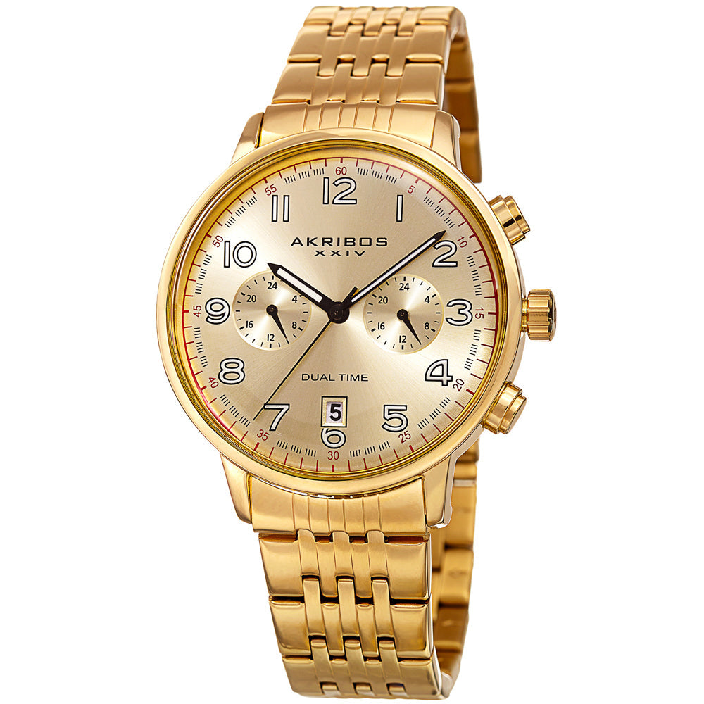 Casual-AK942YG Gold/Stainless Steel | Gold Dial