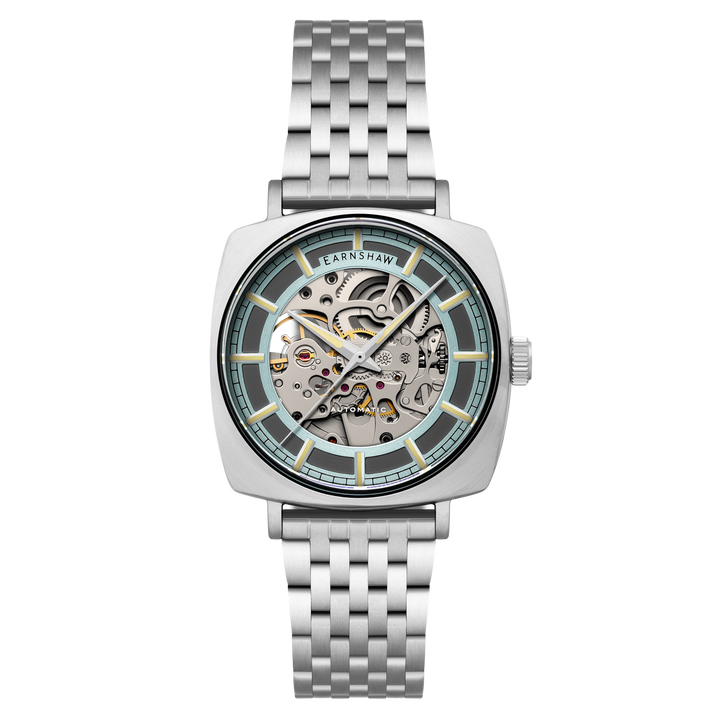 City Of London Moorgate Skeleton Automatic Blue / Stainless Steel | Blue Dial