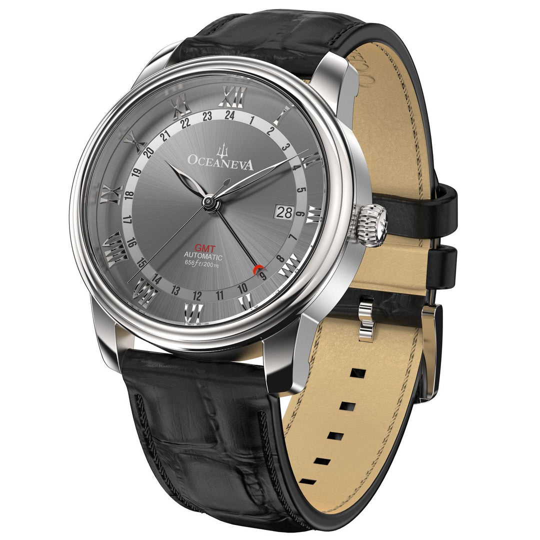 OceanTrek Automatic GMT 200M – Grey Dial