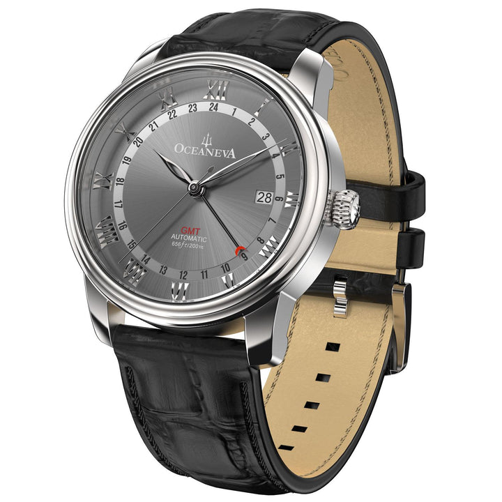OceanTrek Automatic GMT 200M – Grey Dial