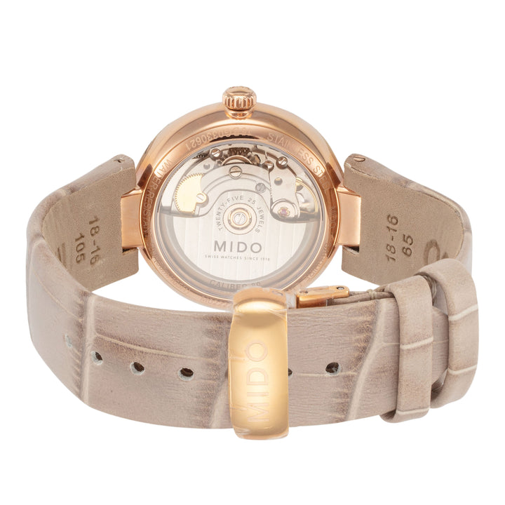 Baroncelli II 33mm / White Mother-of-Pearl / Beige | White Mother-of-Pearl Dial