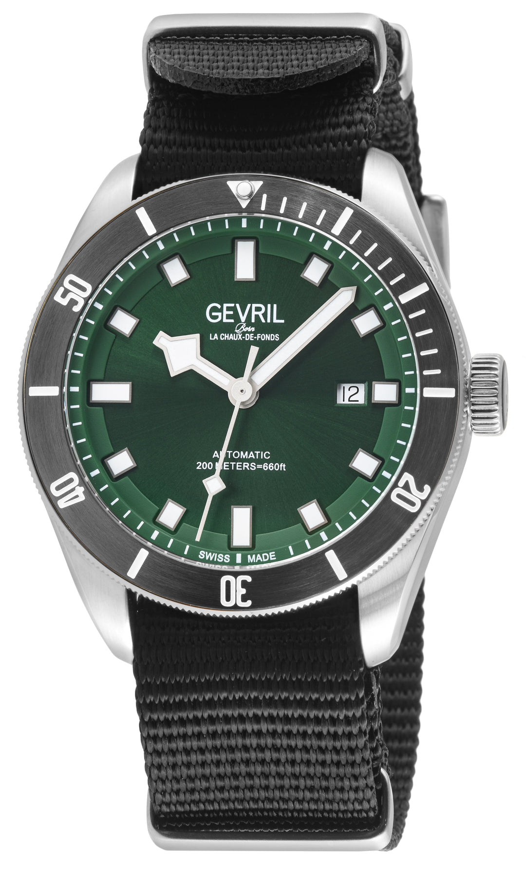 Yorkville Gevril Men's Yorkville Green Dial Sellita SW200 Swiss Automatic Rotati