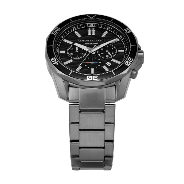 Spencer Black dial / Silver Stainless Steel Bracelet Black Dial