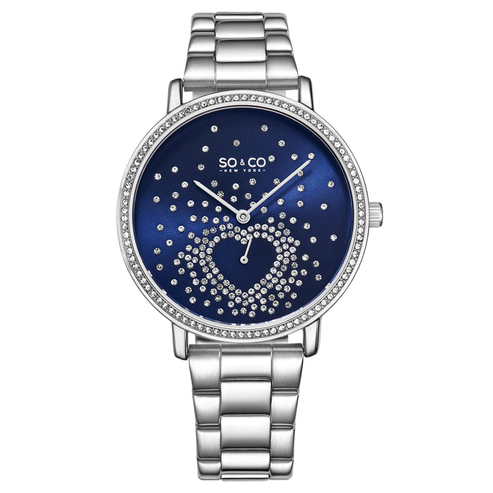 Madison-5580.2 Silver/Stainless Steel | Blue Dial
