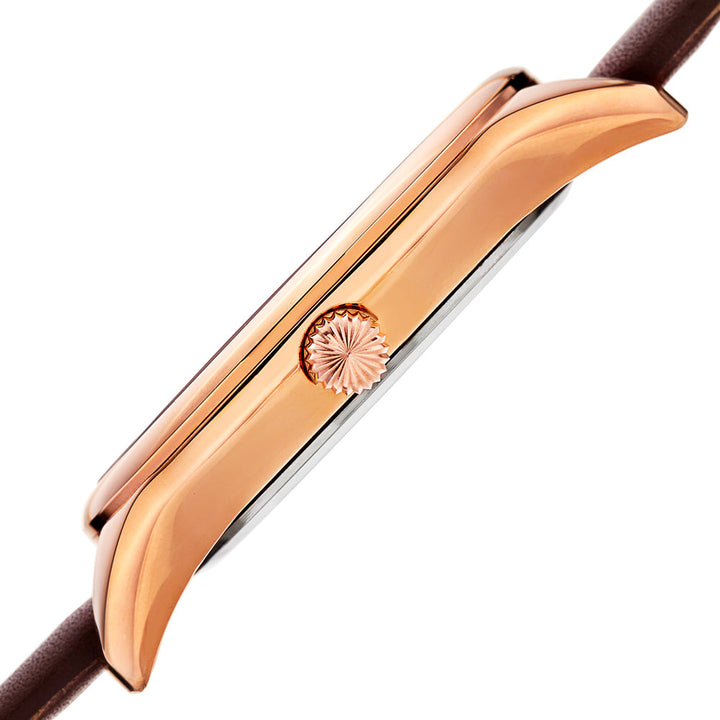 AK869RG-Casual Brown/Leather | Silver Dial