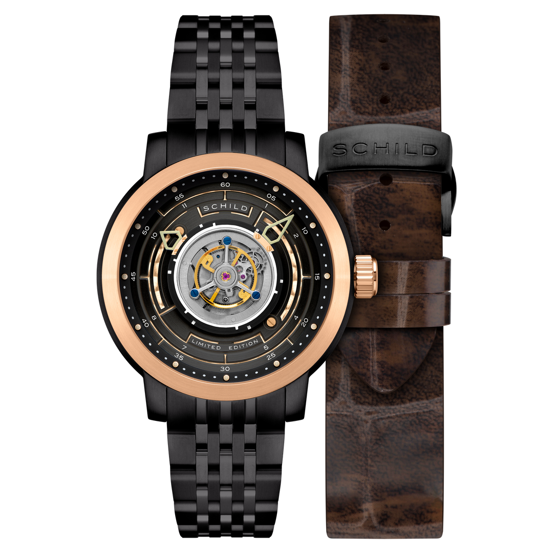 Heinrich Cyclone Tourbillon Limited Edition Black / Black Stainless Steel | Blac