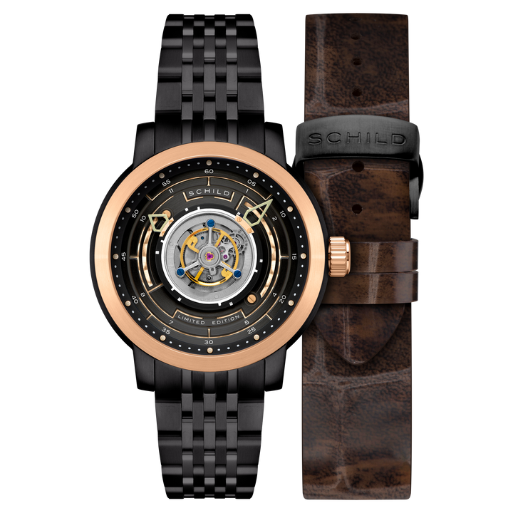 Heinrich Cyclone Tourbillon Limited Edition Black / Black Stainless Steel | Blac