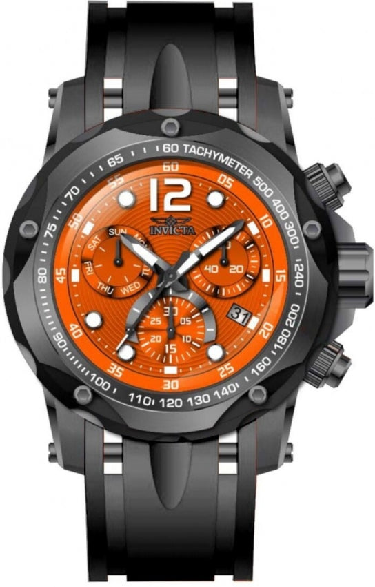 Speedway Men Orange Dial / Black Silicone Strap Orange Dial