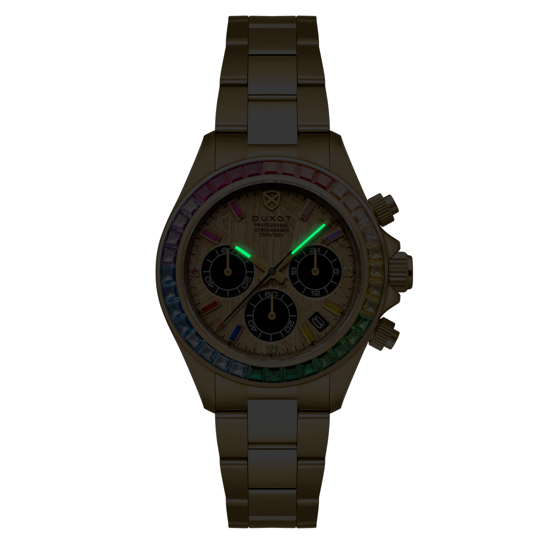 Accelero Meteorite Chronograph Limited Edition Gold / Stainless Steel | Gold Dia