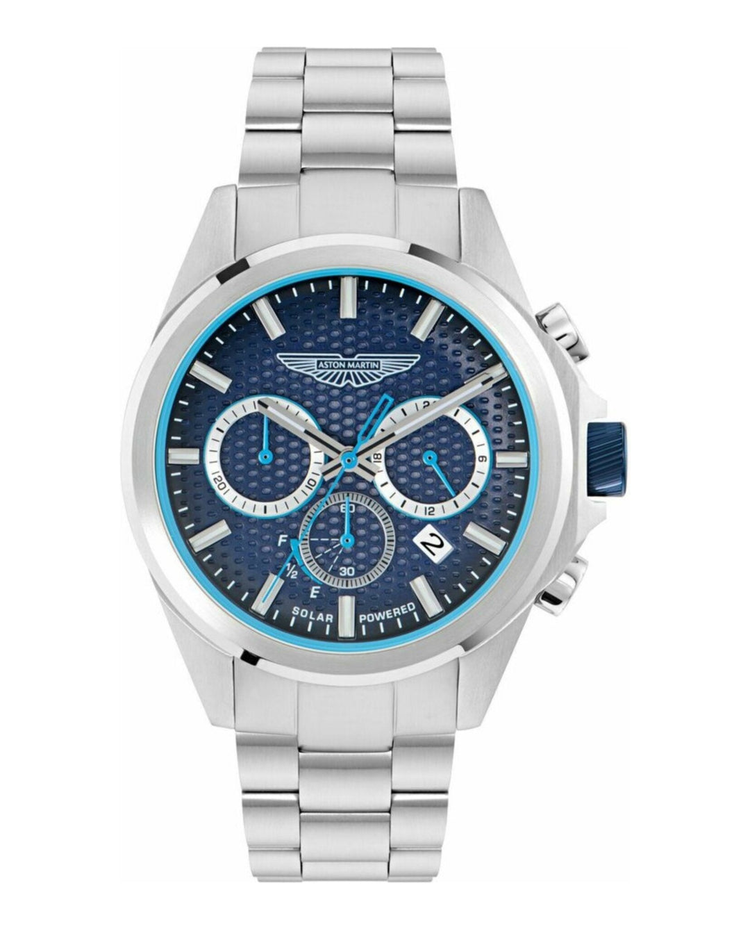 HLC Chrono Solar Blue Dial Chrono/Stainless Steel Bracelet Blue Dial