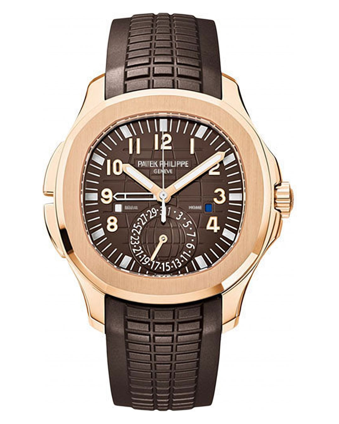 Patek Philippe  - Aquanaut Mens Dual Time - Travel Time Watch