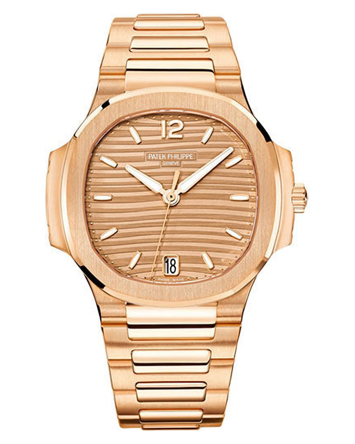 Patek Philippe - Nautilus 35mm - Rose Gold - Ladies Automatic - 35.2 mm - Rose Gold - Golden Brown Opaline Dial