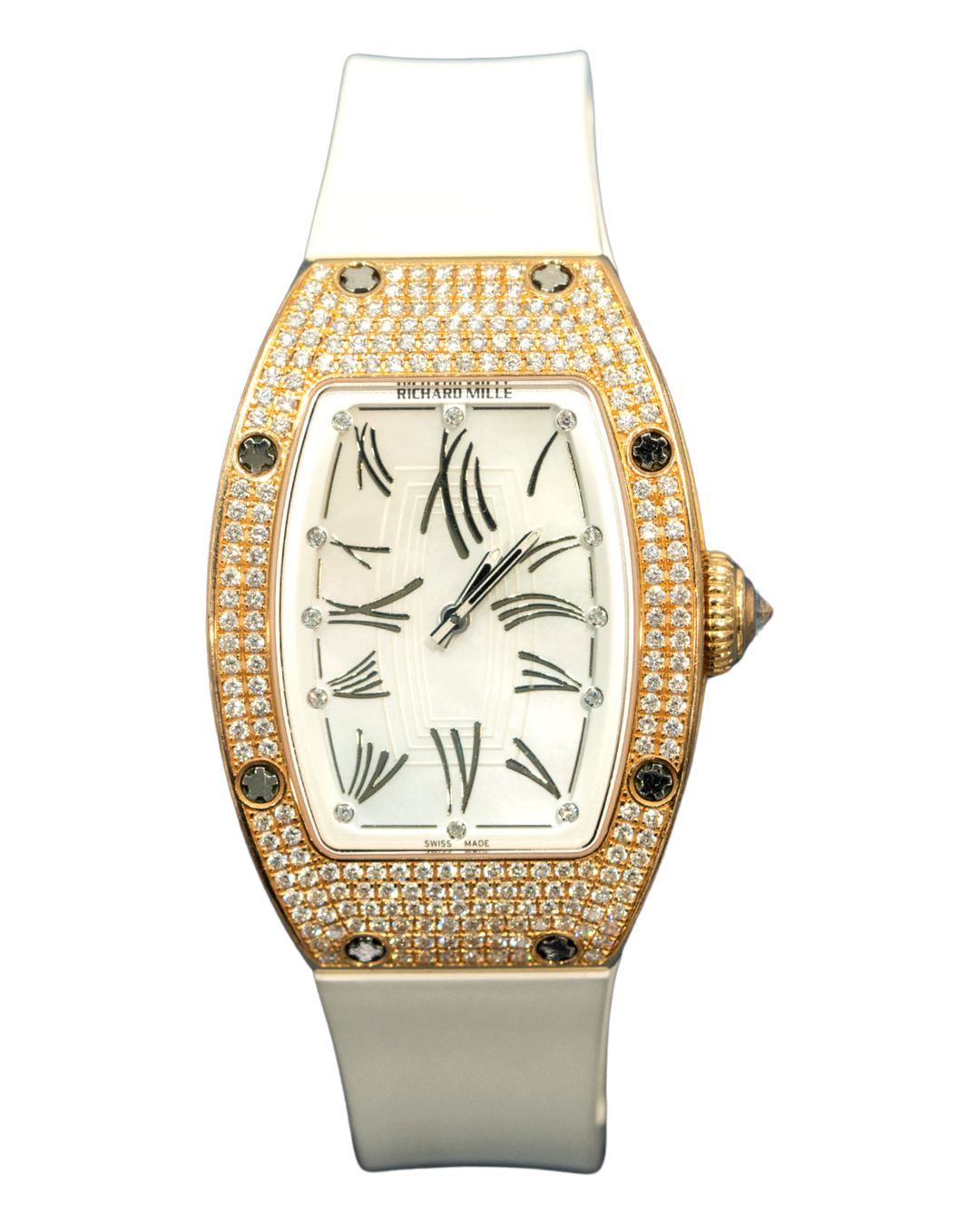 Richard Mille RM007 Rose Gold Factory Set Ladies “UAE Limited” (Watch + Paper + Gem Set Cert)