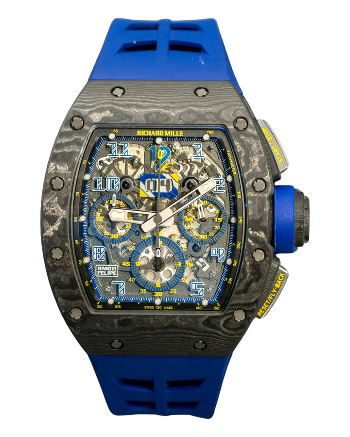 Richard Mille RM011 “10th Anniversary” Felipe Massa Black NTPT Chronograph (Watch + Duplicate Paper) (LTD 100 Pieces)