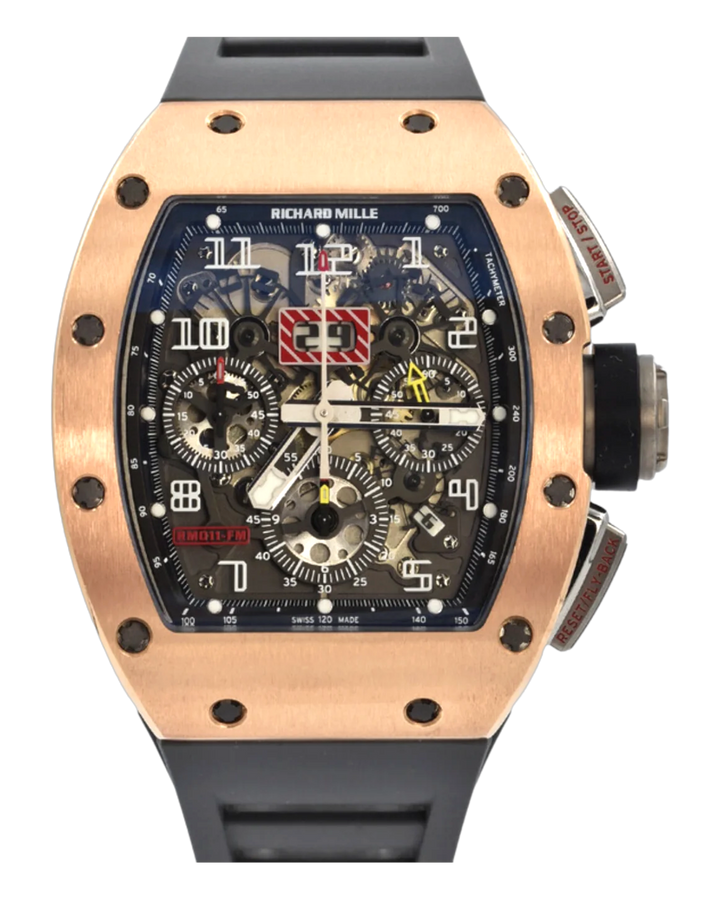 Richard Mille RM011 RG/TI Original Paper + 2025 Fresh RM Service