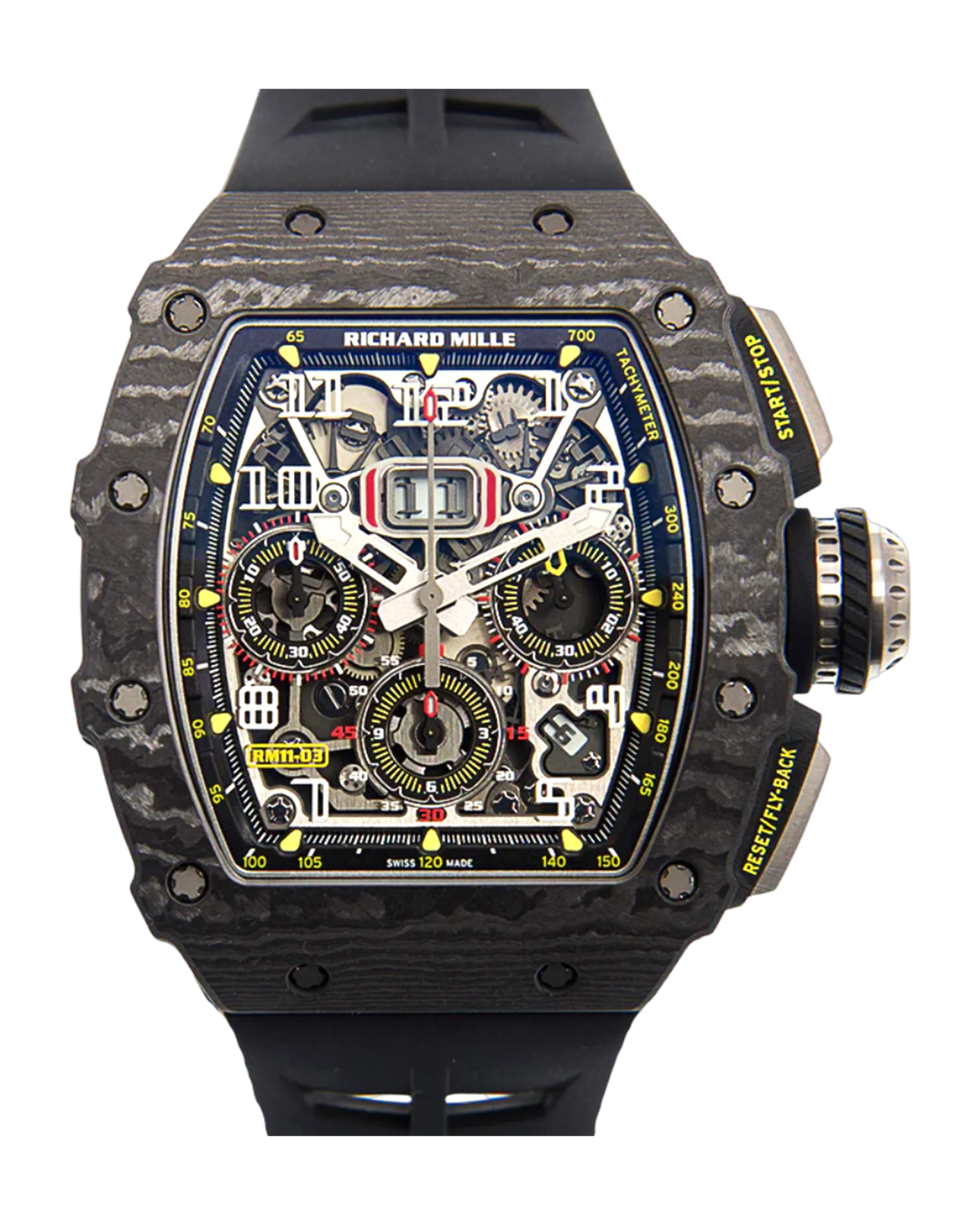 Richard Mille RM11-03 Black NTPT Flyback Chronograph 2020 Full Set Complete