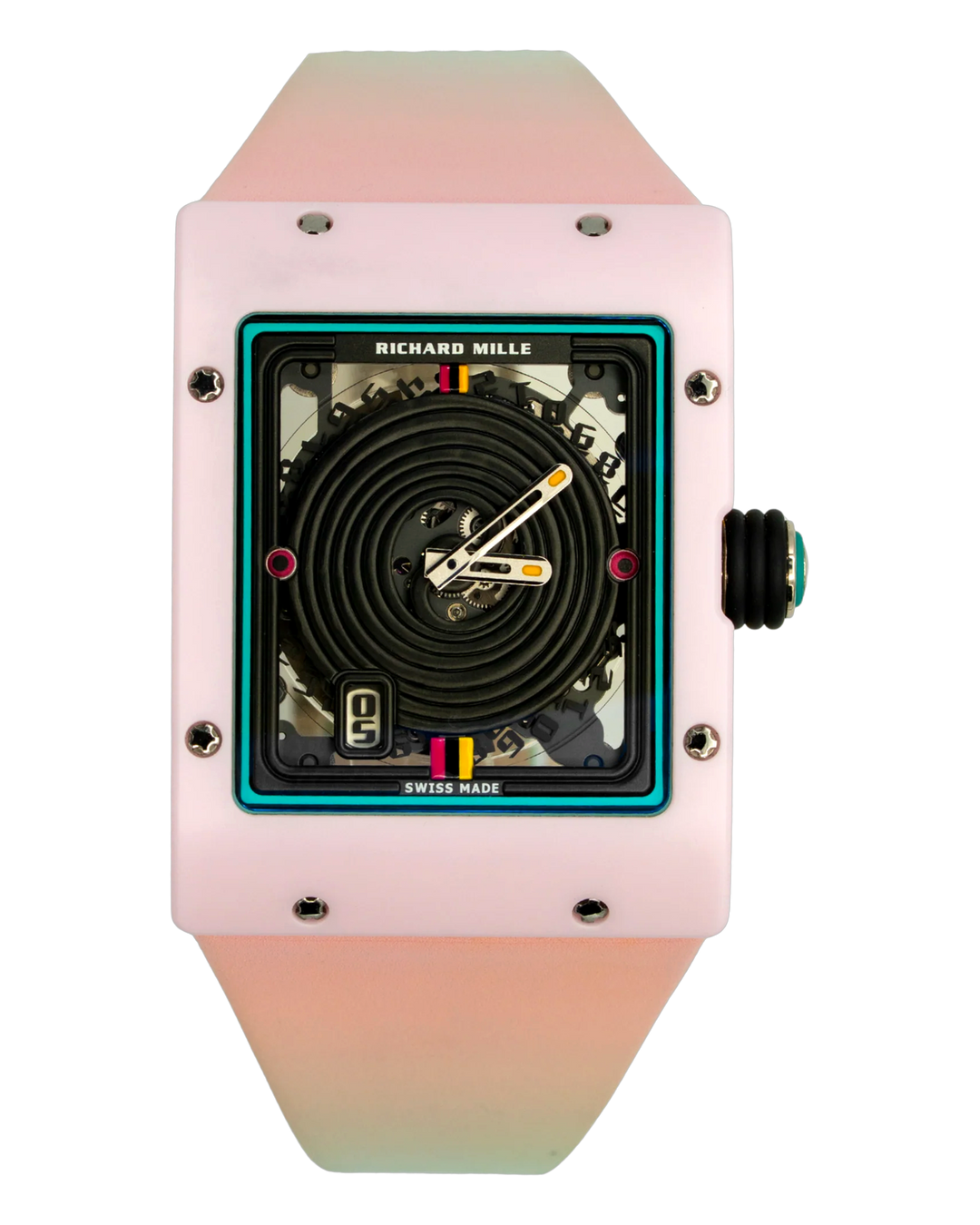 Richard Mille RM16-01 Pink Ceramic "Bon Bon" 2019 (Watch+Papers) (Limited 30 Pieces)