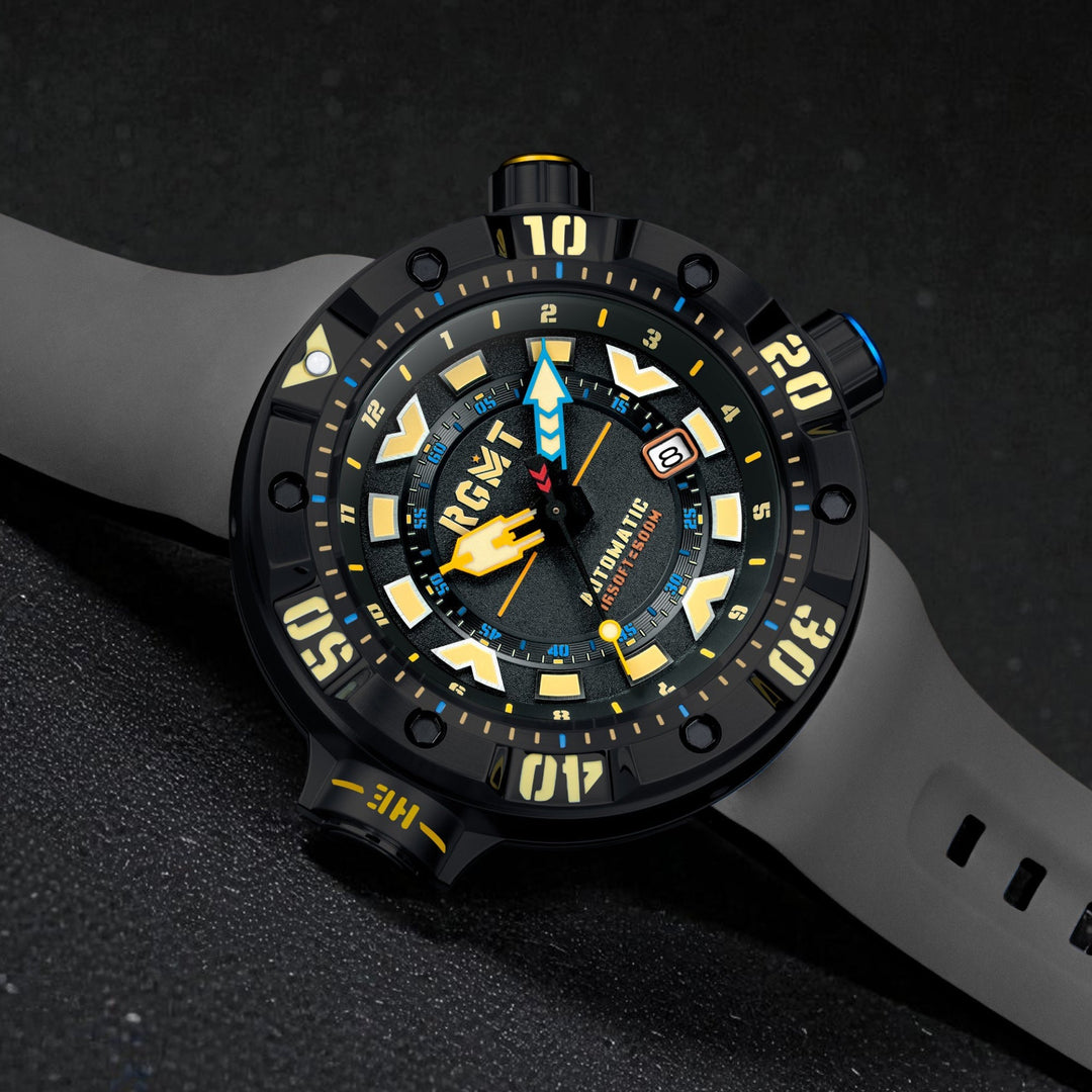 Depth Charge Automatic Gray  / Silicone | Gray Dial