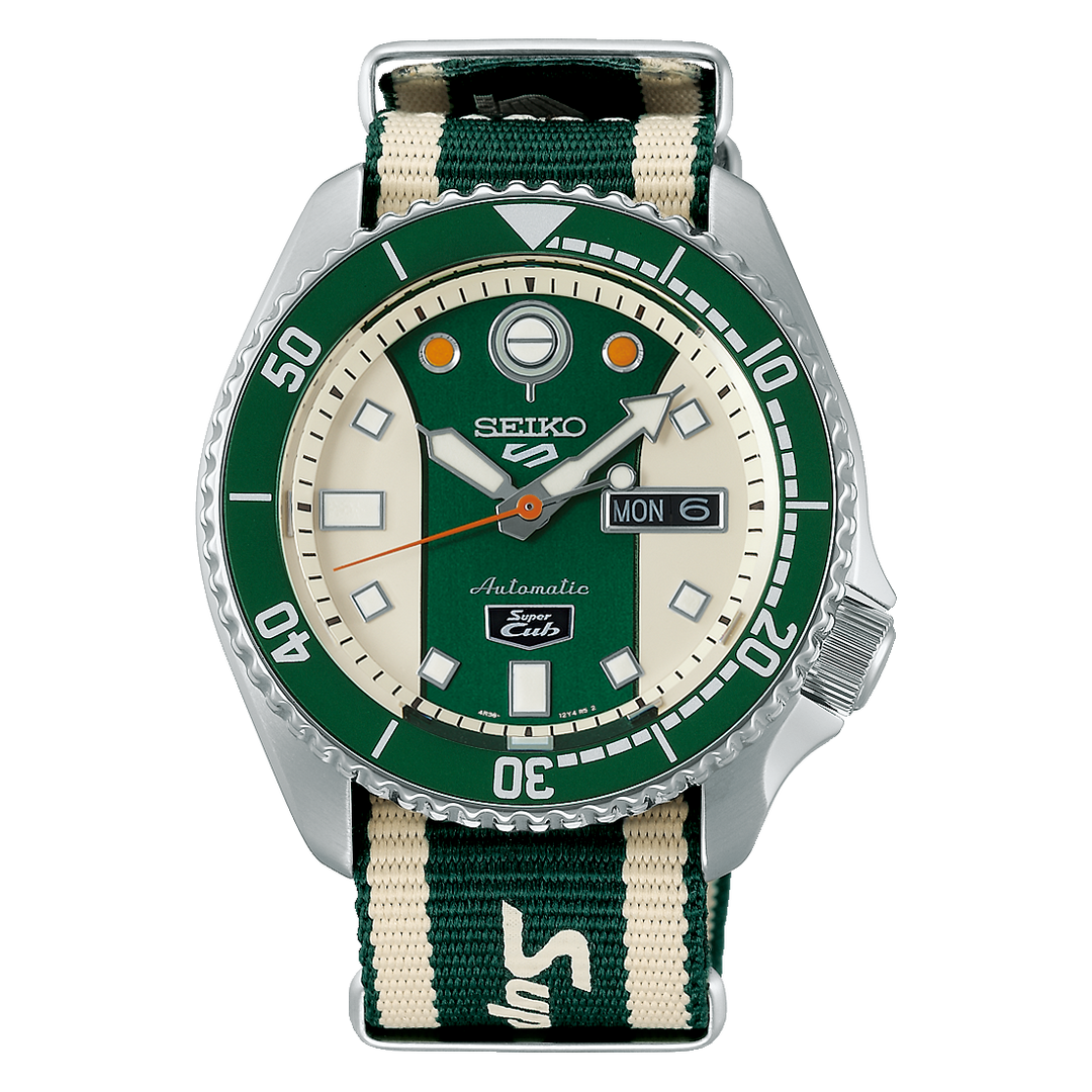 5 Sports SKX - Sub Cub Limited Edition Cream -Green Dial / Nylon Strap Cream-Gre