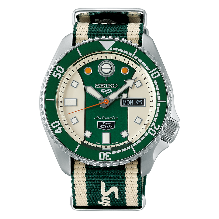 5 Sports SKX - Sub Cub Limited Edition Cream -Green Dial / Nylon Strap Cream-Gre