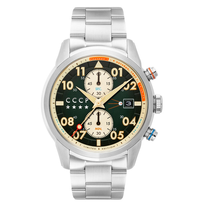 SPACE SPUTNIK GREEN / STAINLESS STEEL | Green Dial