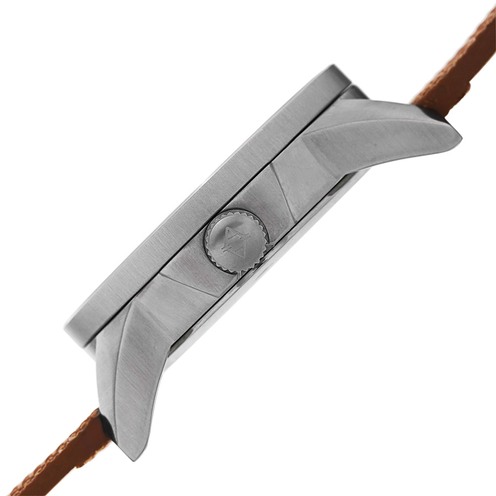 AK779SSBR-Casual Brown/CANVAS with Leather Backing | Black Dial