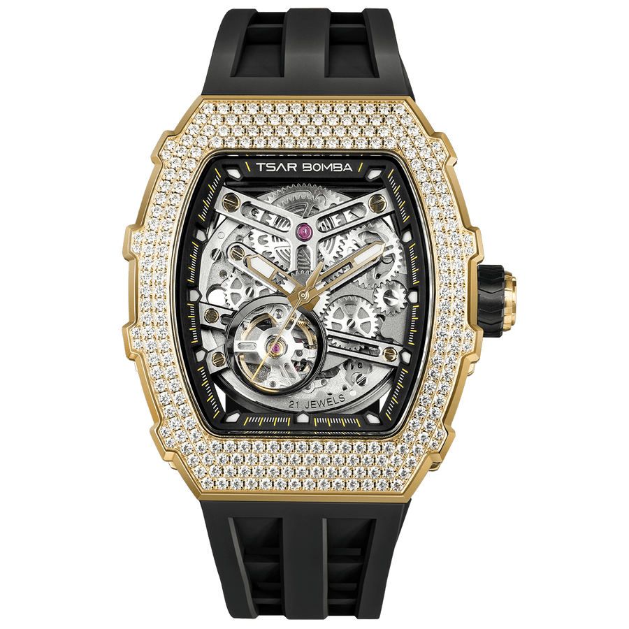 Elemental gold/rubber | Black Dial