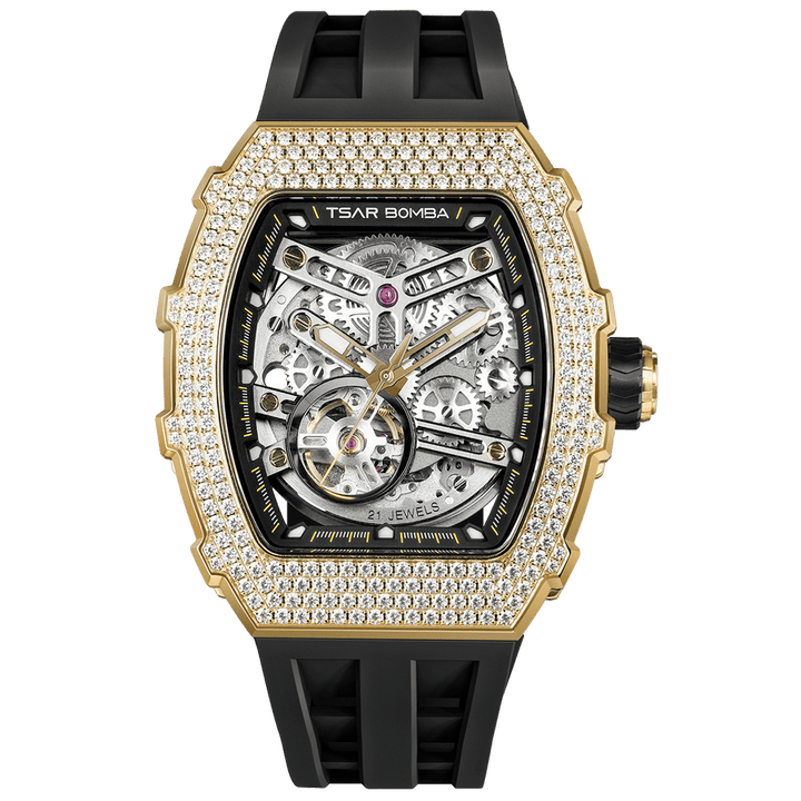 Elemental gold/rubber | Black Dial