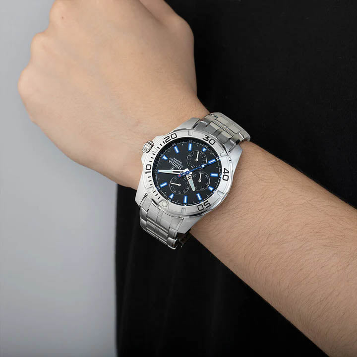 Multifunction Black / Stainless Steel | Black Dial