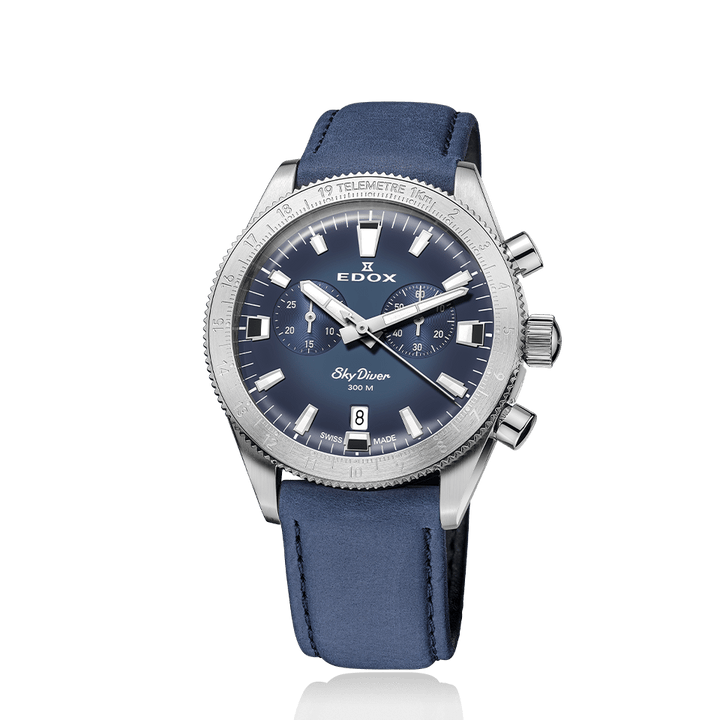 SkyDiver Blue / Stainless Steel Blue Dial