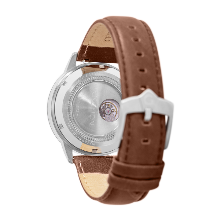 Classic Silver / Leather Silver Dial