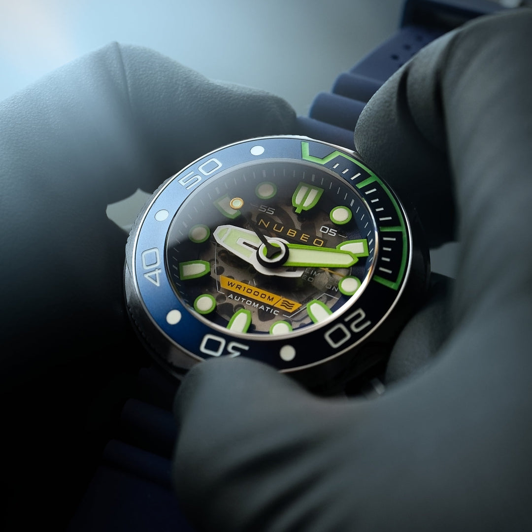 Ventana Skeleton Automatic Limited Edition Blue / Silicone | Blue Dial