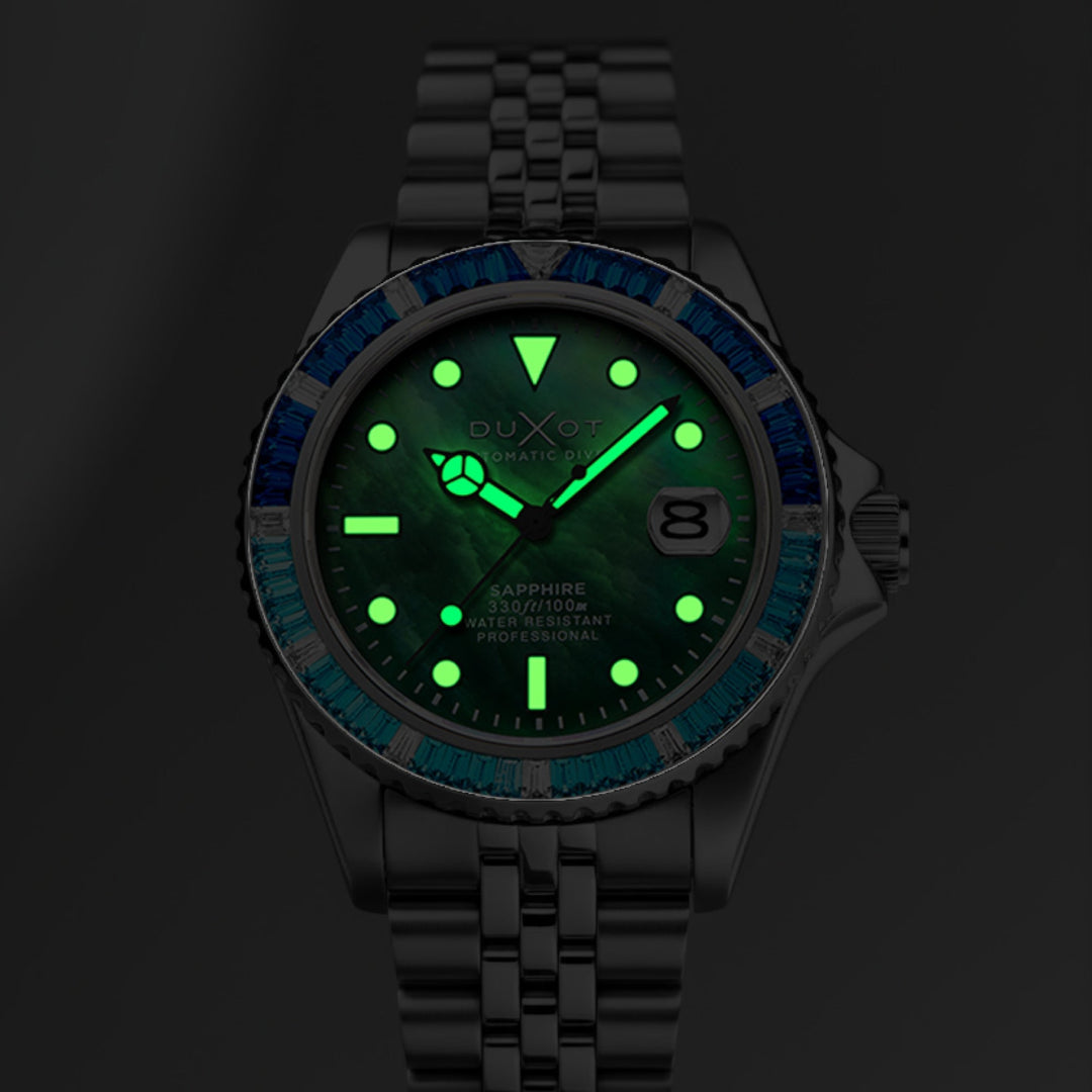 Atlantica 40 Rainbow Automatic Green / Stainless Steel | Green Dial