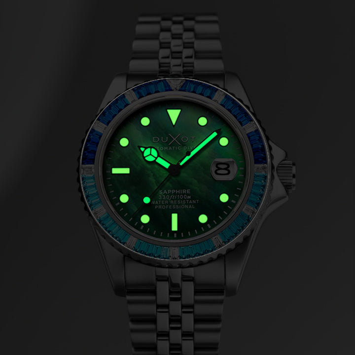 Atlantica 40 Rainbow Automatic Green / Stainless Steel | Green Dial