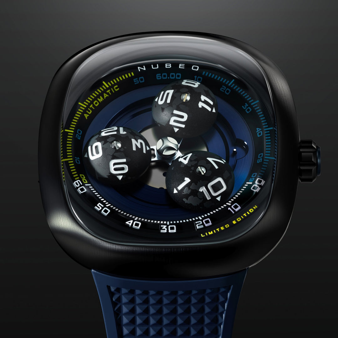 Tri-star Orbit Automatic Limited Edition Blue / Rubber | Blue Dial