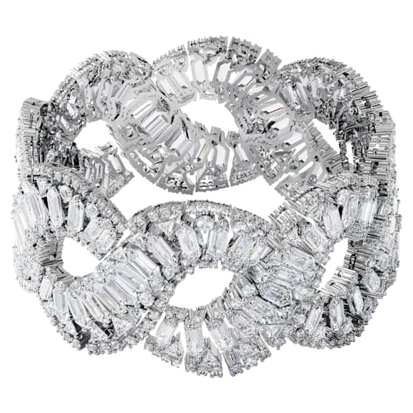 Hyperbola White / Rhodium-Plated